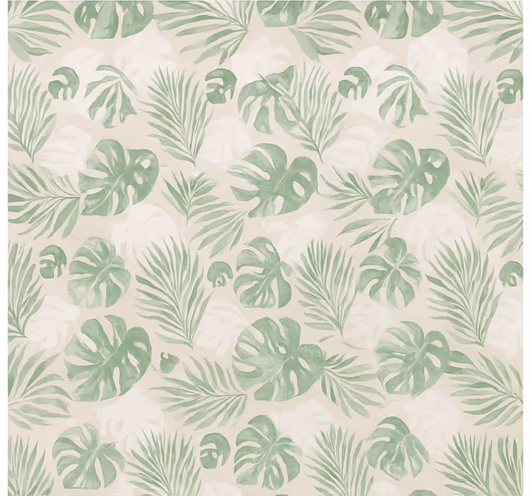 Cortina roller cocina hojas botánicas tropicales - TenVinilo