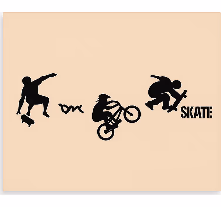 Cortina roller juvenil deporte de patinaje bmx - TenVinilo