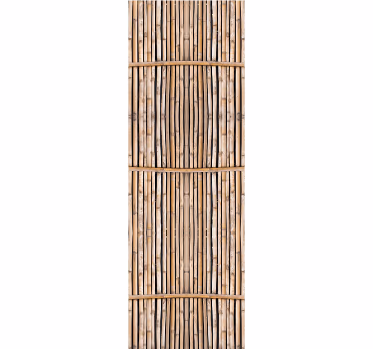 Cortina roller comedor cañas de bambú artesanal - TenVinilo