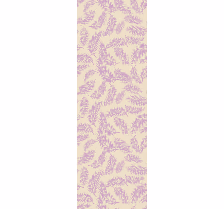 Cortina roller comedor tropical salvaje rosa y beige - TenVinilo