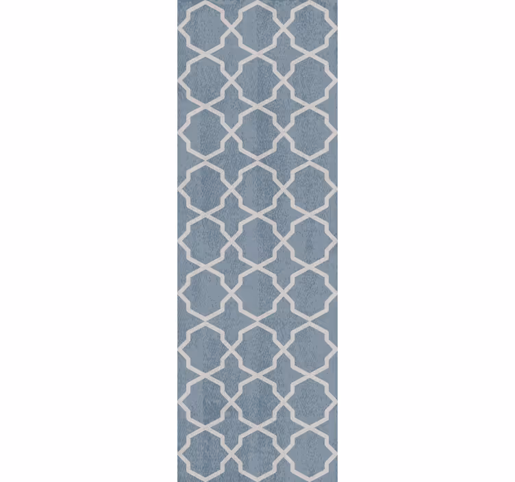 Cortina roller comedor patrón hamptons gris - TenVinilo