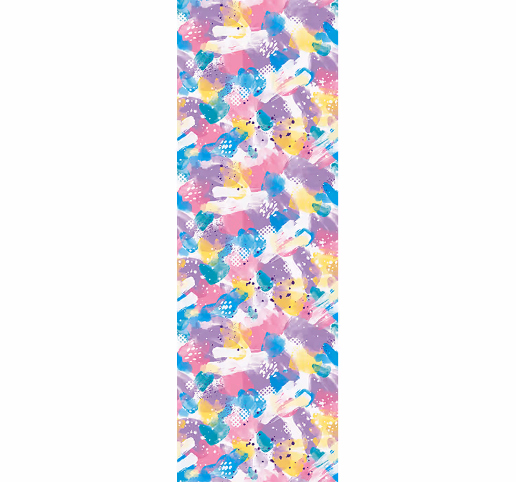 Cortina roller infantil pastel color desbordante - TenVinilo