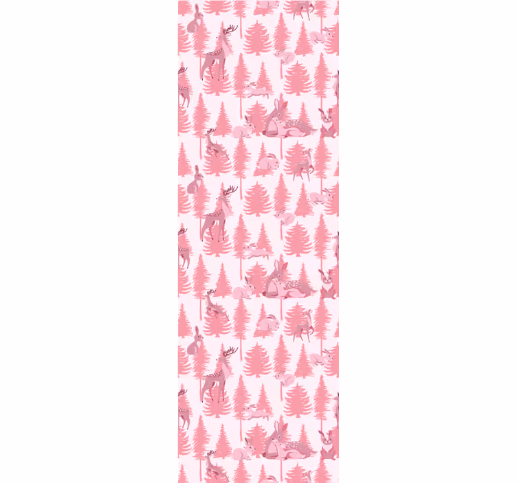 Cortina roller infantil reno rosa hermoso - TenVinilo