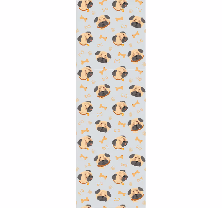 Cortina roller infantil cachorros bulldog inglés - TenVinilo