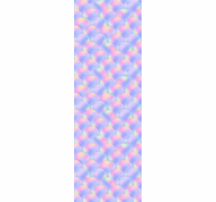 Cortina roller infantil escamas de sirena multicolor - TenVinilo
