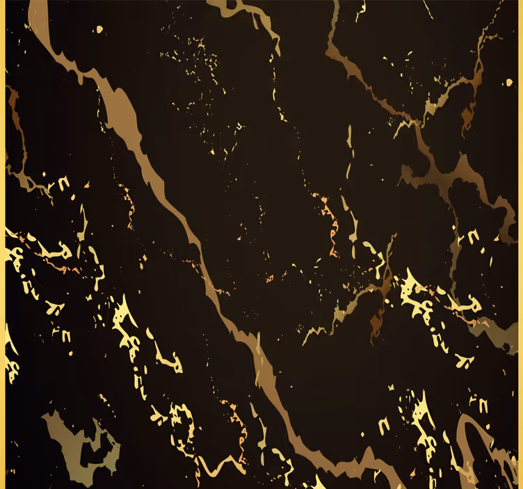 Cortina roller oficina textura mármol negro oro - TenVinilo