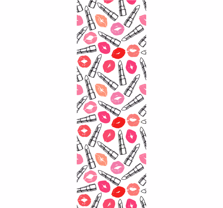 Cortina roller juvenil labios y labiales - TenVinilo