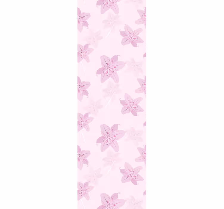 Cortina roller juvenil diseño de flores femeninas - TenVinilo