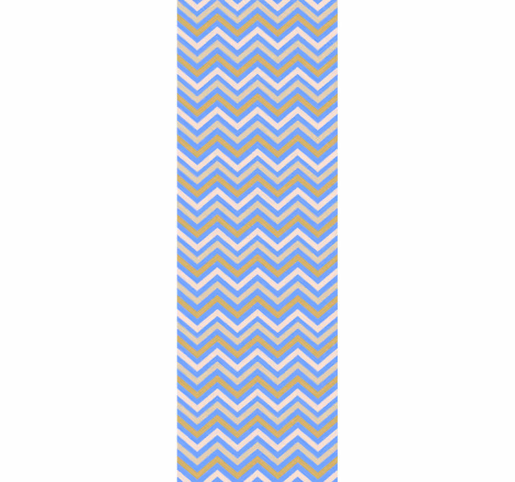 Cortina roller juvenil zigzag a rayas colores continuos - TenVinilo