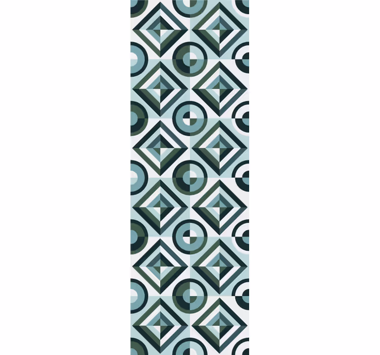 Cortina roller juvenil diseño de azulejos vintage - TenVinilo