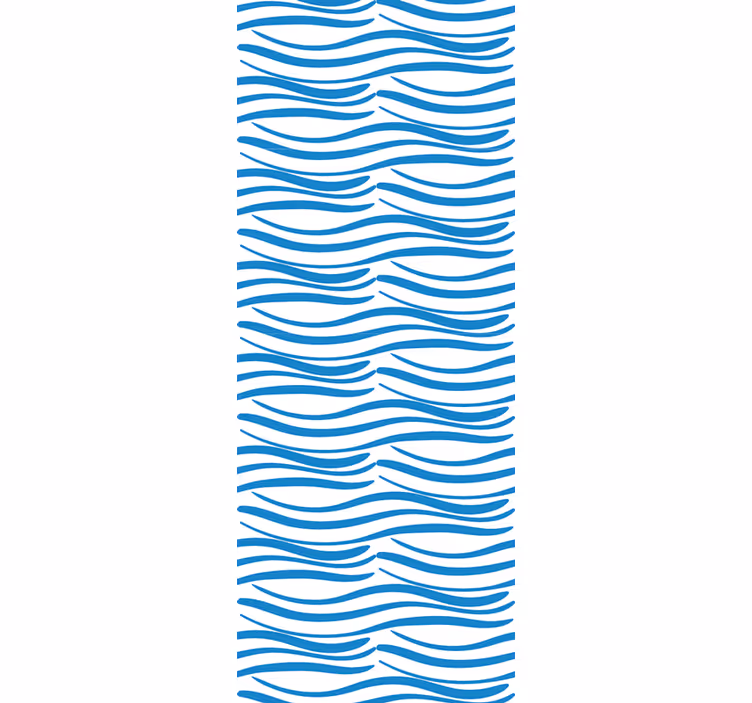 Cortina roller moderno patrón de pequeñas olas - TenVinilo