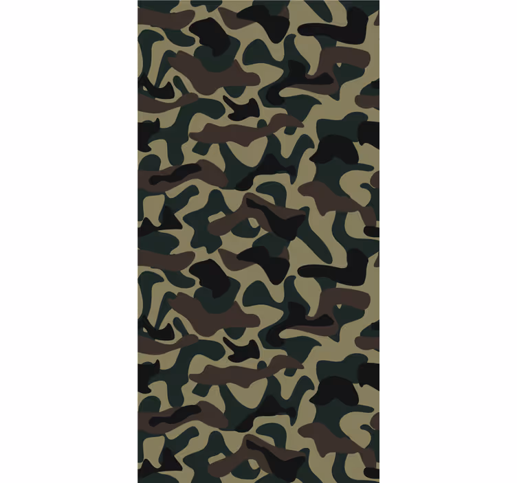 Cortina roller moderno patrón militar - TenVinilo