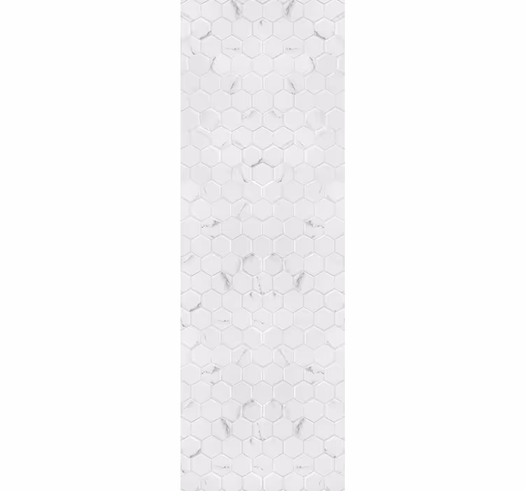 Cortina roller moderno azulejos hexagonales grises - TenVinilo