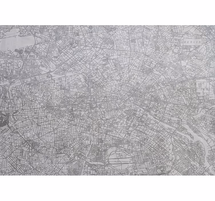 Cortina roller cocina mapa de la ciudad berlín - TenVinilo