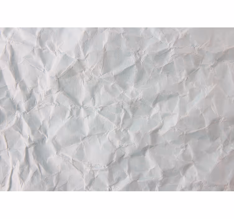 Cortina roller blanca textura de papel arrugado - TenVinilo