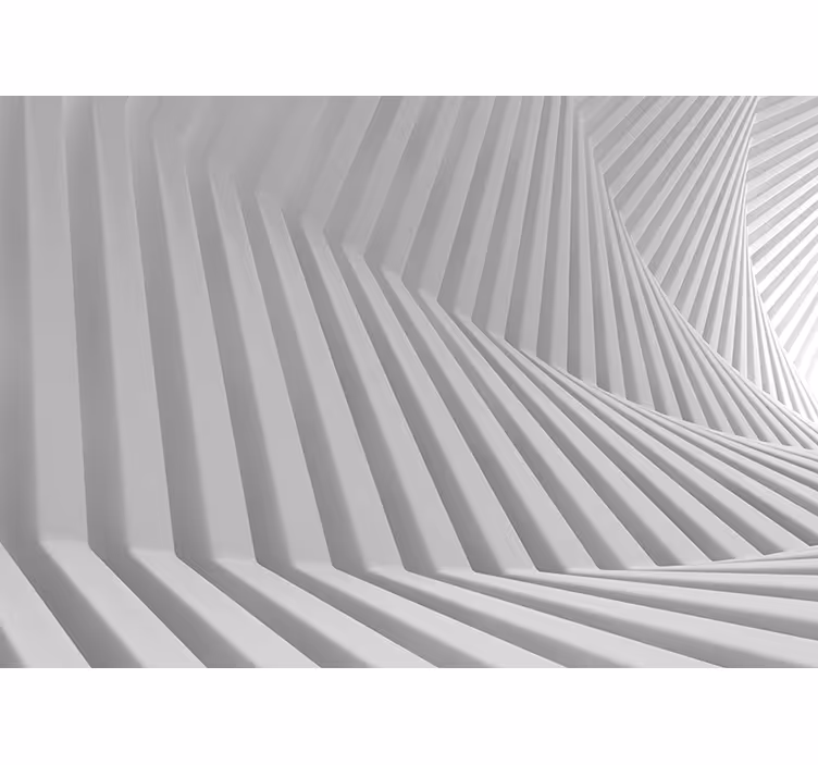 Cortina roller living comedor olas geométricas abstractas - TenVinilo