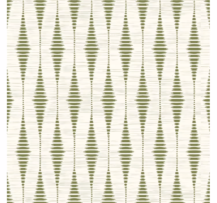 Cortina roller moderno ikat verde musgo - TenVinilo