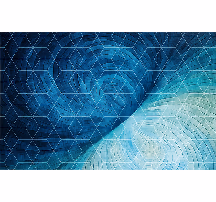 Cortina roller azul fondo azul abstracto - TenVinilo