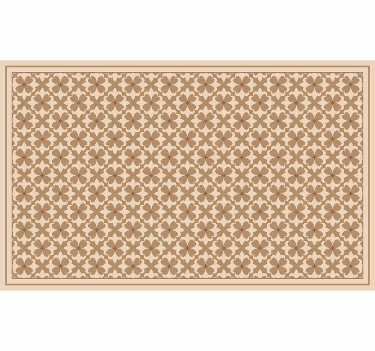 Cortina roller beige patrón cuadrado vintage beige - TenVinilo