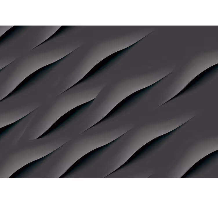 Cortina roller gris patrones de olas abstractas - TenVinilo