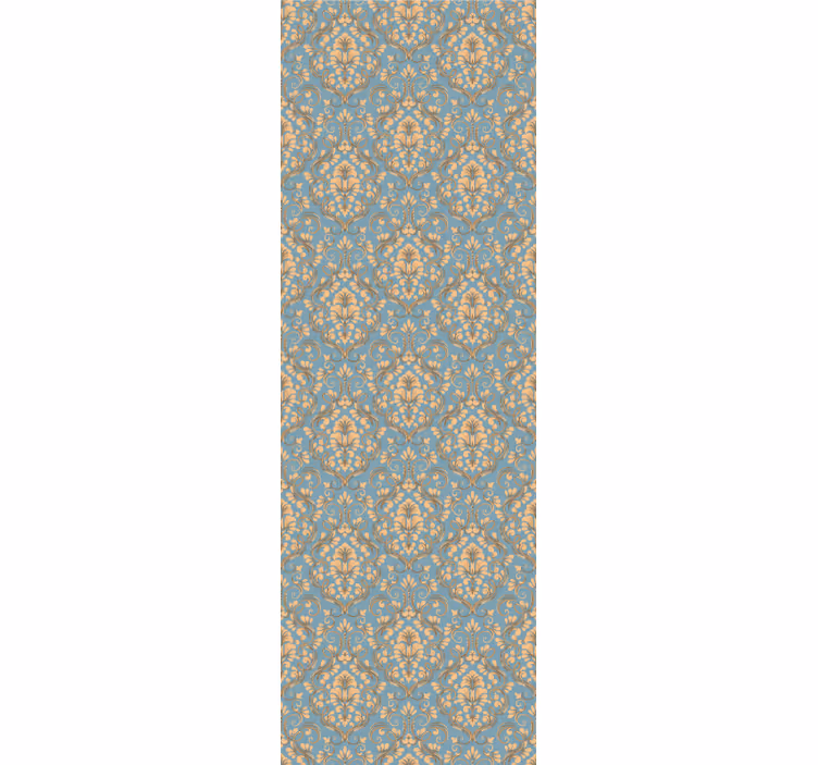 Cortina roller vintage damasco floral ornamentado - TenVinilo
