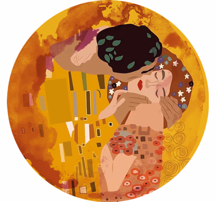 Cortina roller habitación el beso de klimt - TenVinilo
