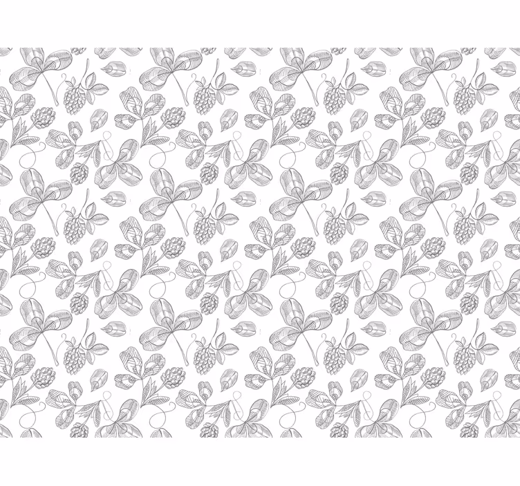 Cortina roller gris bordado floral - TenVinilo
