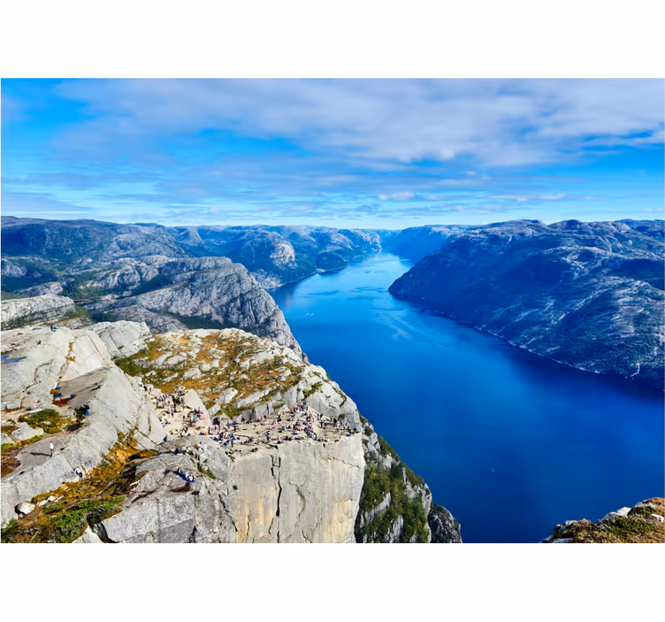 Cortina roller habitación preikestolen noruega - TenVinilo