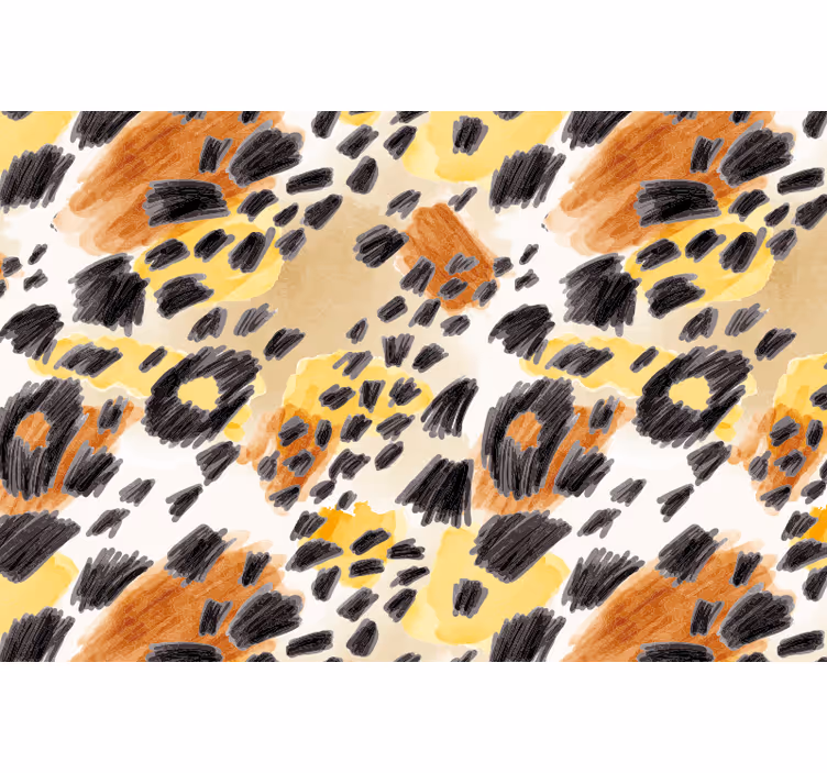 Cortina roller habitación estampado felino - TenVinilo