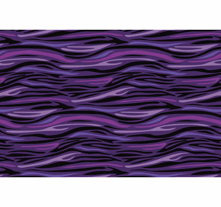 Cortina roller habitación estampado animal morado - TenVinilo