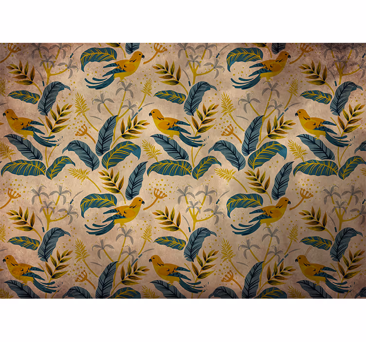 Cortina roller habitación diseño de pájaros escandinavos - TenVinilo