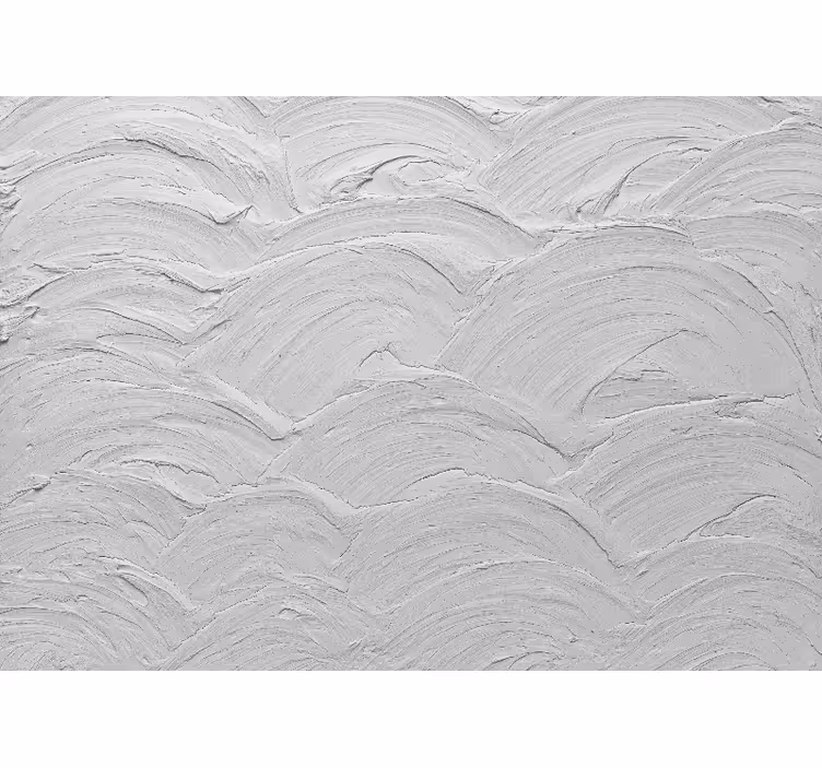 Cortina roller blanca textura cemento gris japandi ondulada - TenVinilo