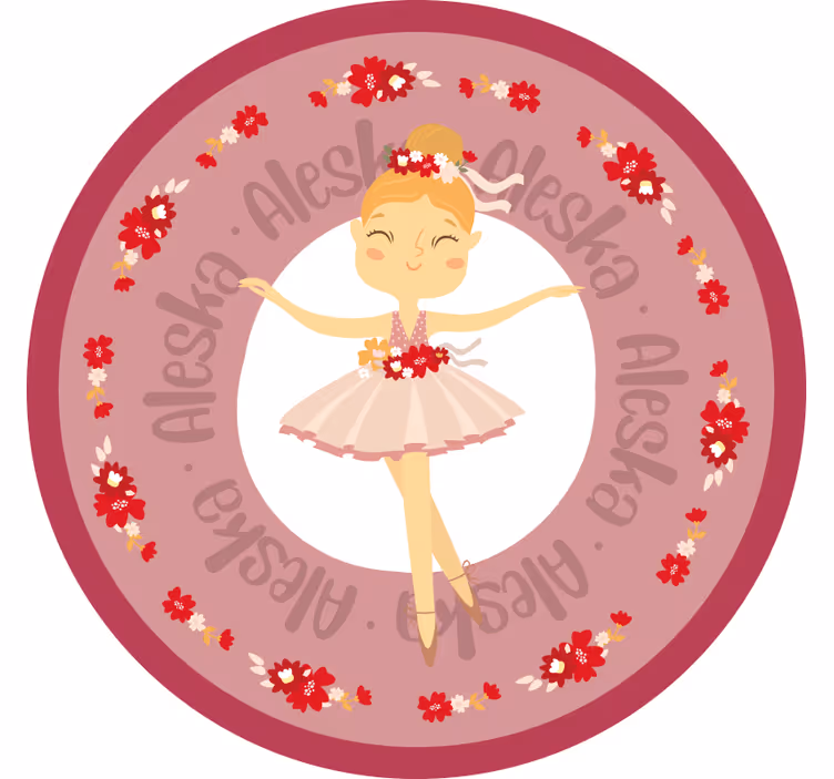 Cortina roller infantil princesa bailarina divertida - TenVinilo