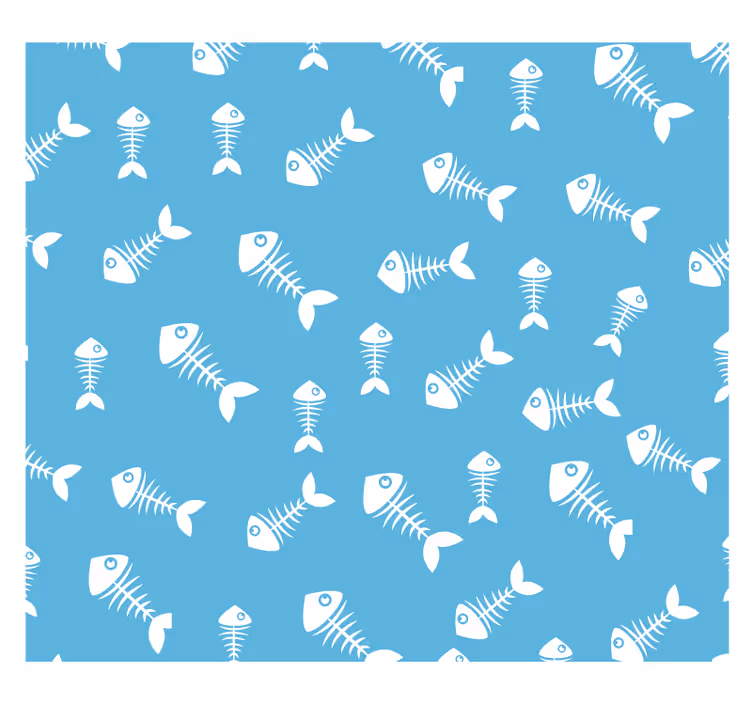 Cortina roller infantil huesos de pescado - TenVinilo