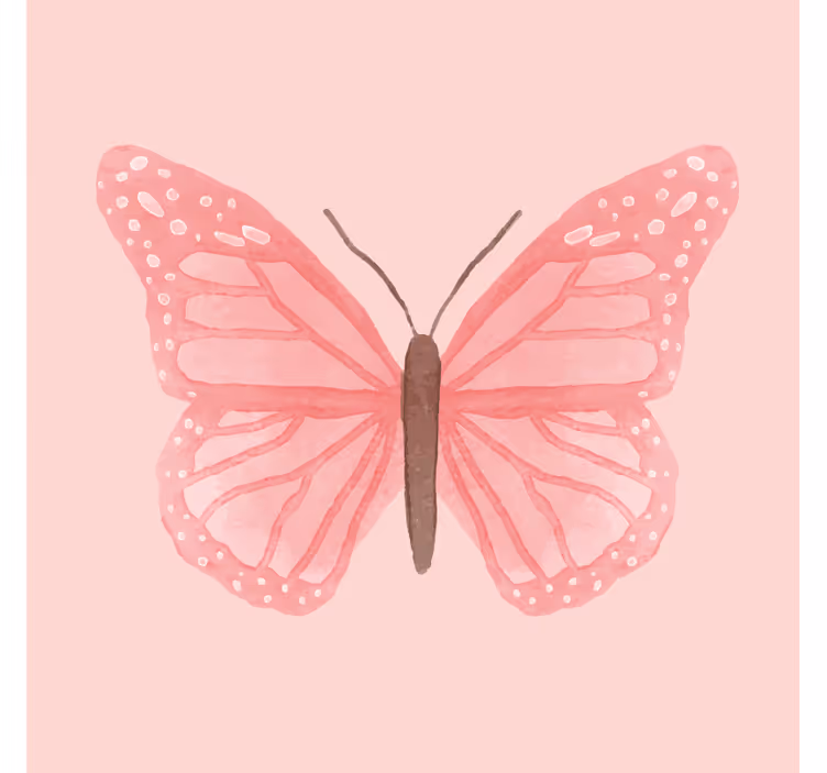 Cortina roller infantil mariposas en mosaico rosa - TenVinilo