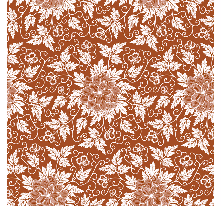 Cortina roller cocina azulejos paisley florales - TenVinilo