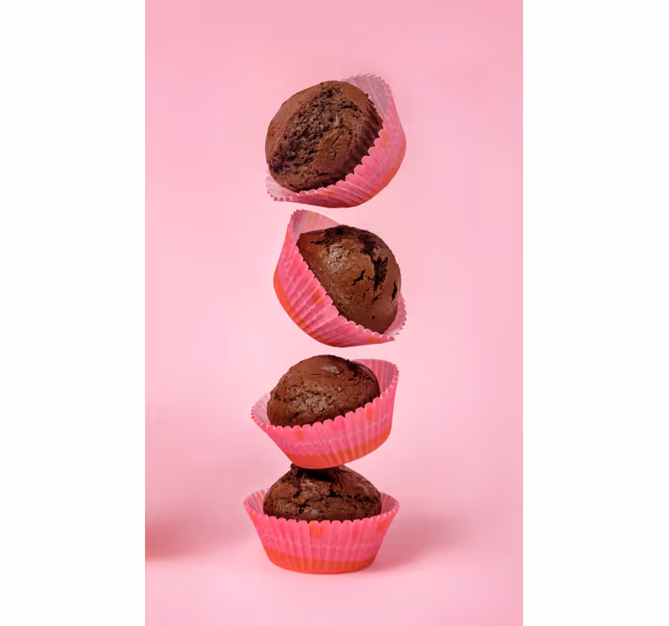 Cortina roller cocina cupcake de chocolate - TenVinilo