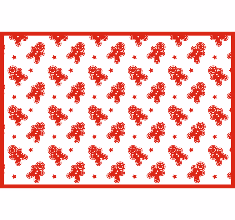 Cortina roller roja galletas navideñas - TenVinilo