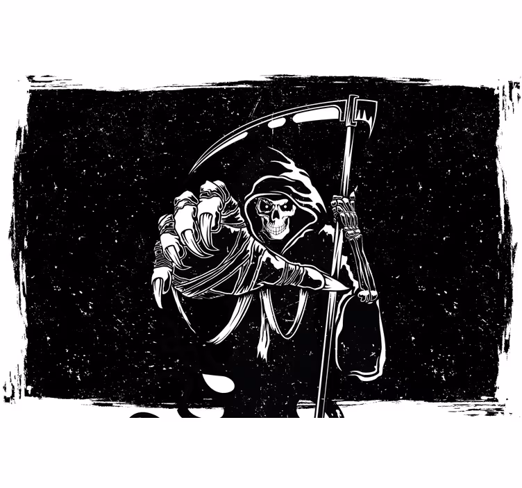 Cortina roller negra calcomanía de silueta malvada - TenVinilo