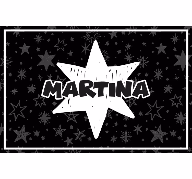 Cortina roller negra estrella personalizada - TenVinilo