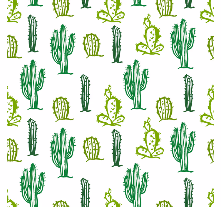 Cortina roller juvenil mueble patrón cactus - TenVinilo