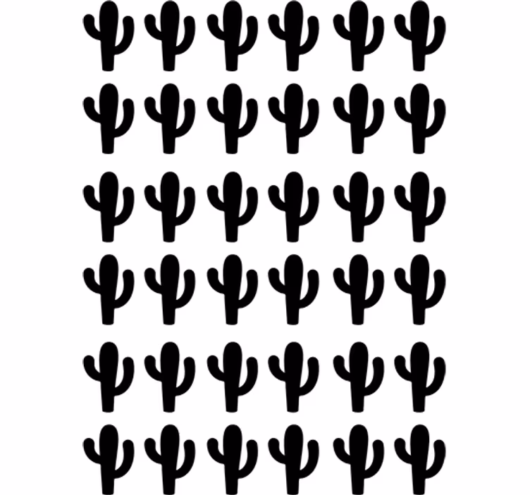 Cortina roller juvenil sticker pegatinas cactus - TenVinilo