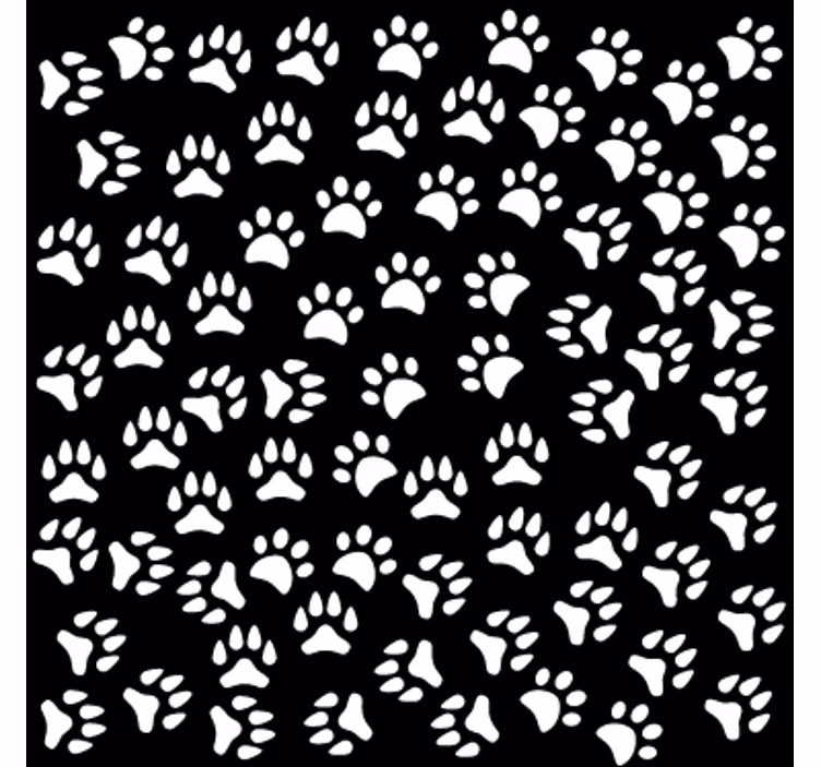 Cortina roller juvenil huellas de animales - TenVinilo
