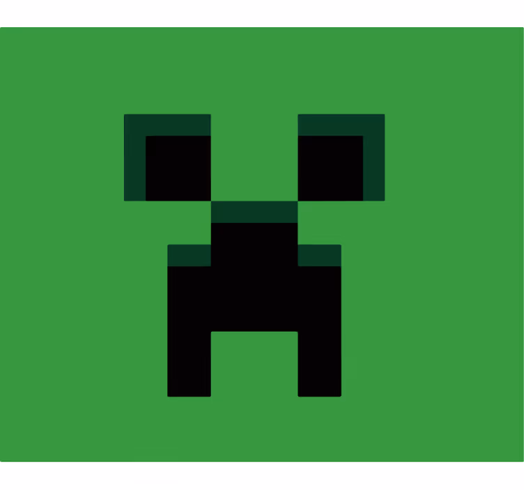 Cortina roller geek minecraft verde - TenVinilo
