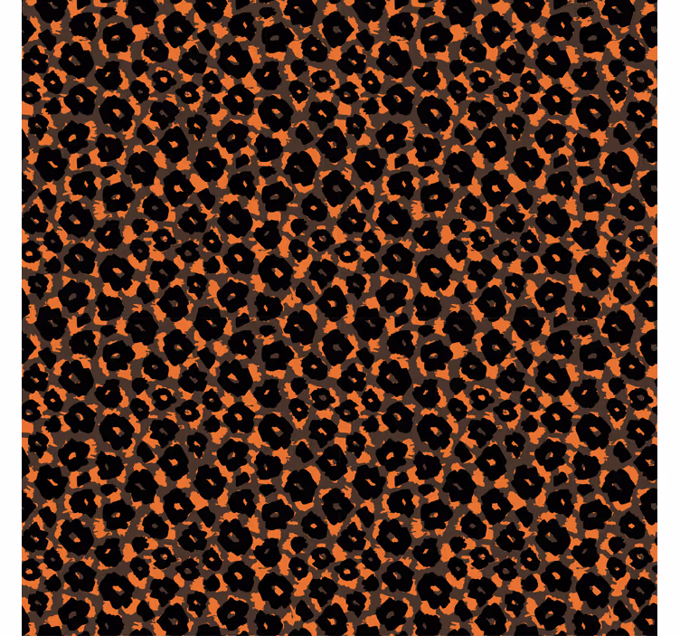 Cortina roller negra imitación leopardo kalahari - TenVinilo