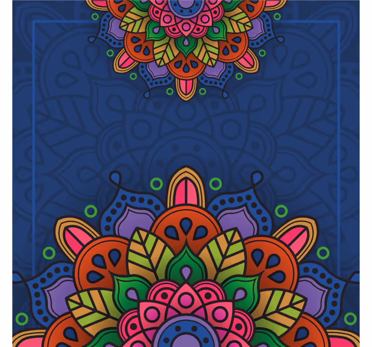 Cortina roller oficina mandala dibujo - TenVinilo