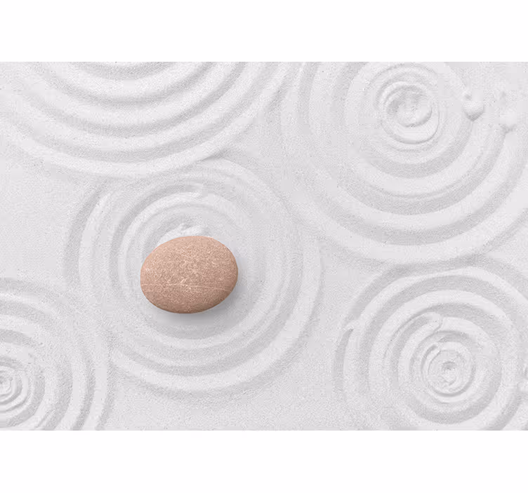 Cortina roller zen wallpaper - una gota en la arena - TenVinilo