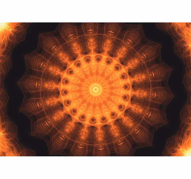 Cortina roller zen mandala amanecer pintado - TenVinilo