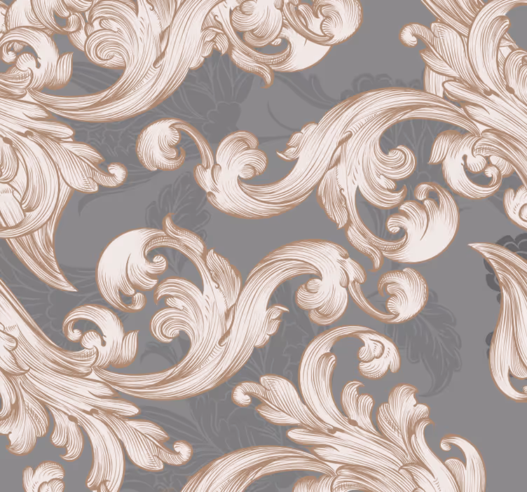 Cortina roller exterior papel pintado belle gris - TenVinilo
