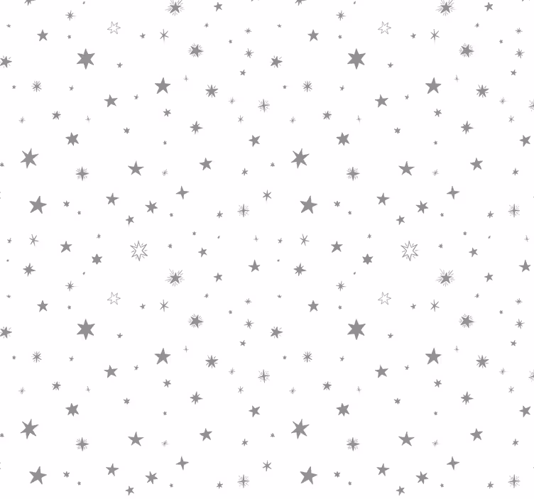 Cortina roller para bebé fondo gris con estrellas blancas - TenVinilo
